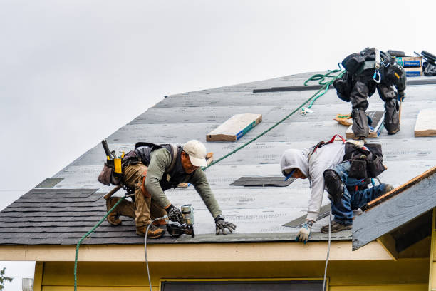 Professional Roofing technician working in Johnsonville, NY